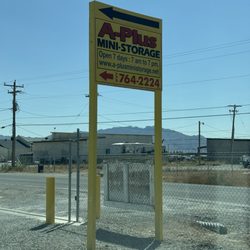 A-Plus Mini Storage - Can't miss the sign!