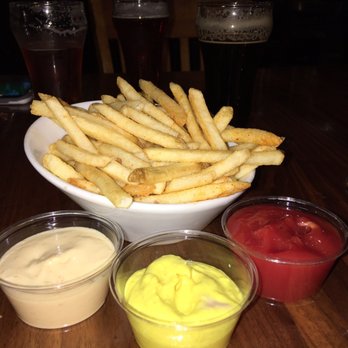 Elevation 66 Brewing Co - Fries with Garlic Aoli, Curry Aoli and Ketchup - Breweries Near Me - El Cerrito, California
