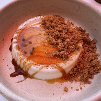 Wildflour - Passionfruit panna cotta!! Great dessert!! - Delis Near Me - San Diego, California Wildflour - Passionfruit panna cotta!! Great dessert!! - Delis Near Me - San Diego, California