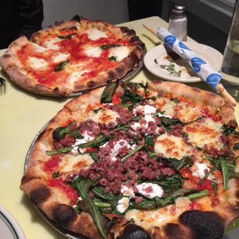 Delfina - Margarita pizza, lamb sausage pizza. - Pizza Near Me - San Francisco, California Delfina - Margarita pizza, lamb sausage pizza. - Pizza Near Me - San Francisco, California