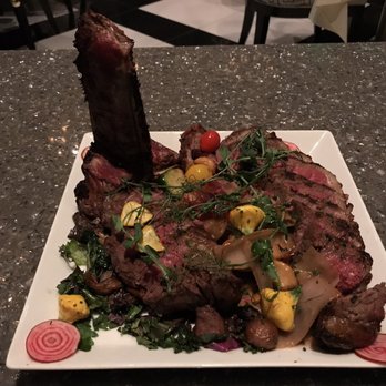 Potente - 42oz porterhouse steak cooked medium - Italian Near Me - Houston, Texas Potente - 42oz porterhouse steak cooked medium - Italian Near Me - Houston, Texas