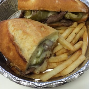 Baggios Pizza - Cheesesteak lunch special. Comes with fries and a soda for $10. - Pizza Near Me - Fort Lee, New Jersey Baggios Pizza - Cheesesteak lunch special. Comes with fries and a soda for $10. - Pizza Near Me - Fort Lee, New Jersey