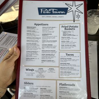 Park Tavern Bowling & Entertainment - August 2023 menu appetizers - Bowling Near Me - Saint Louis Park, Minnesota
