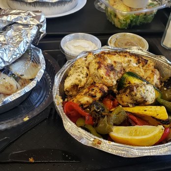 Pete the Greek - Chicken and vegetables plate - Burgers Near Me - Old Bethpage, New York Pete the Greek - Chicken and vegetables plate - Burgers Near Me - Old Bethpage, New York