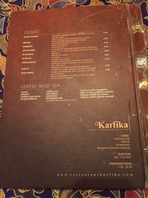 Menu photo 8 Kartika Amsterdam, NH