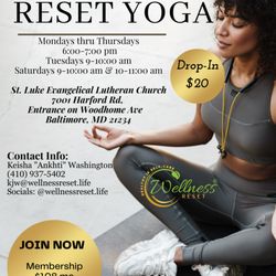 Wellness Reset - Current yoga classes schedule.