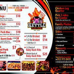 Kettle Dad BBQ - Dine in and take out Menu