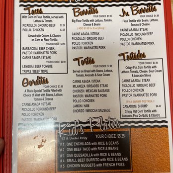Taqueria Hernandez - the menu for the restaurant - Mexican Near Me - Altus, Oklahoma