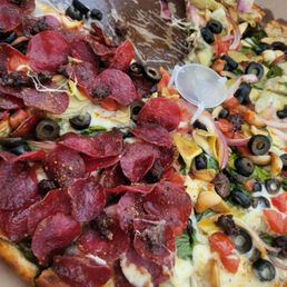 Pepperoni on pie after it was baked :/ Pepperoni on pie after it was baked :/