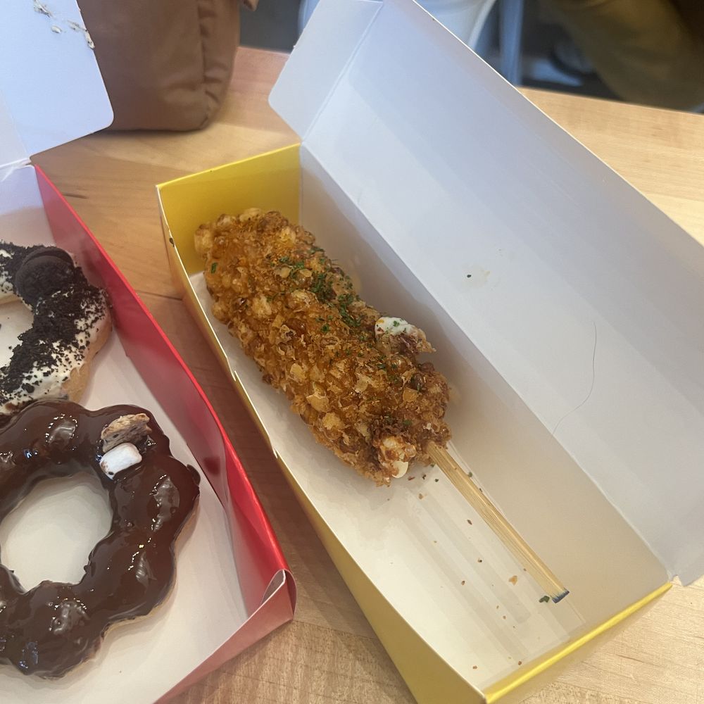 Mochinut - elote mozerella corn dog - Donuts Near Me - Reno, Nevada