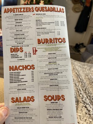Menu photo 4 Camino Real Mexican Restaurant Murfreesboro, TN