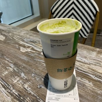 Presotea - Hot Green Jade matcha おいしい - Bubble Tea Near Me - Montreal, Quebec