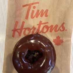 Tim Hortons - Double chocolate donut