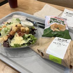 Panera Bread - Salad and half sandwich deal. Free iced tea from the Sipper Club!