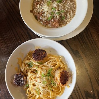 Kingfish Kitchen & Cocktails - New Orleans BBQ Scallop Fettuccine, Jambalaya Risotto - Cajun/Creole Near Me - New Orleans, Louisiana Kingfish Kitchen & Cocktails - New Orleans BBQ Scallop Fettuccine, Jambalaya Risotto - Cajun/Creole Near Me - New Orleans, Louisiana