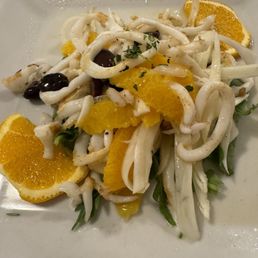 Seafood salad was vibrant!