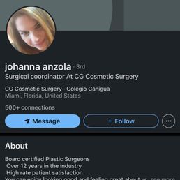 Surgical Coord, Johanna Anzola, scam artist Surgical Coord, Johanna Anzola, scam artist