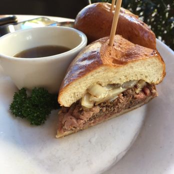 R+D Kitchen - French dip with grilled onions - New American Near Me - Newport Beach, California R+D Kitchen - French dip with grilled onions - New American Near Me - Newport Beach, California