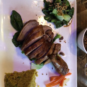 Enthaice Thai Kitchen - Duck with tamarind sauce on the side - Thai Near Me - Astoria, New York Enthaice Thai Kitchen - Duck with tamarind sauce on the side - Thai Near Me - Astoria, New York
