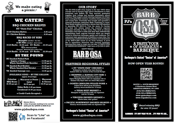 Menu photo 3 PJ's BAR-B-QSA Saratoga Springs, NY Menu photo 3 PJ's BAR-B-QSA Saratoga Springs, NY