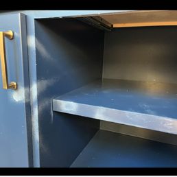 This is one of many cabinets/drawers that is broadcast sprayed with poison that I believe is supposed to be used in nooks and cracks. This is one of many cabinets/drawers that is broadcast sprayed with poison that I believe is supposed to be used in nooks and cracks.