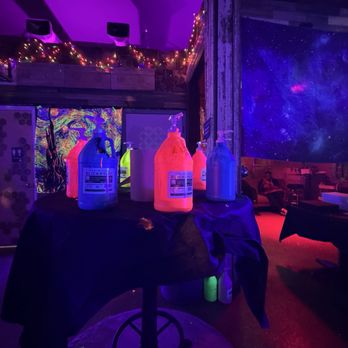 Starlight on 22nd - Our Neon colors paint table - Lounges Near Me - Charlotte, North Carolina Starlight on 22nd - Our Neon colors paint table - Lounges Near Me - Charlotte, North Carolina