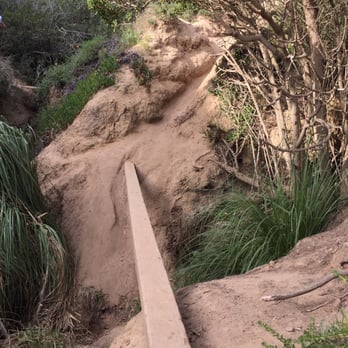 La Jolla Trail - Use plank to cross a ravine - Hiking Near Me - La Jolla, California