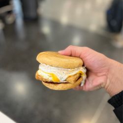 Proposition Chicken - Buttermilk breakfast sandwich with crispy tofu...delicious!