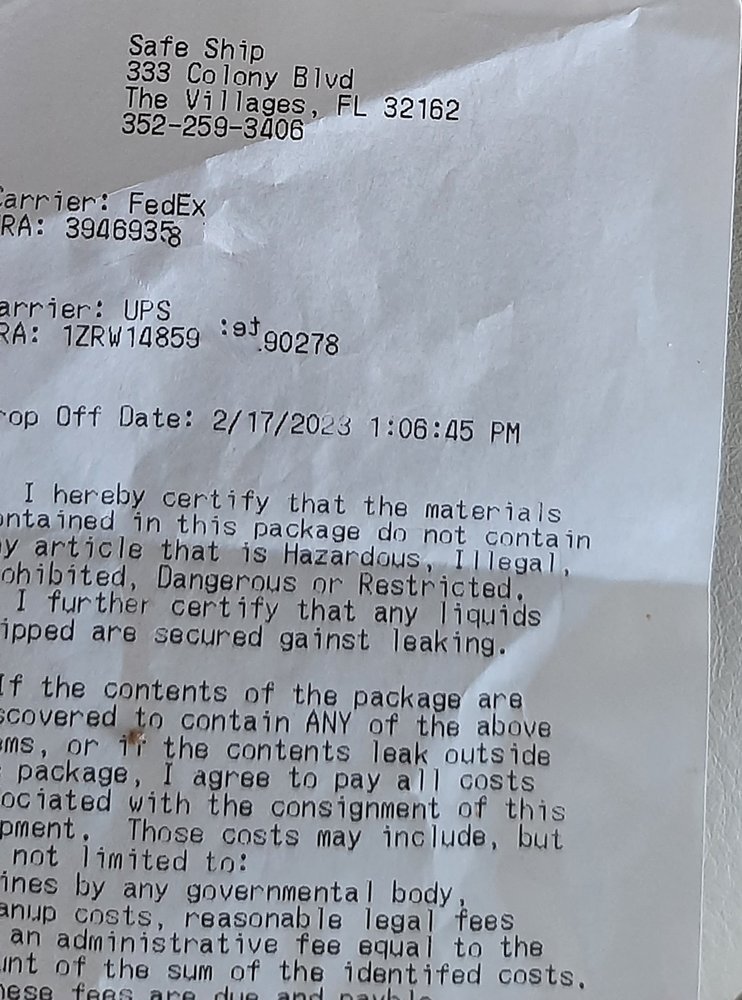 SAFE SHIP Updated September 2024 21 Reviews 333 Colony Blvd, The