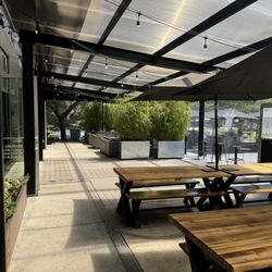 Crooked Goat Brewing - The entire patio- it was huge