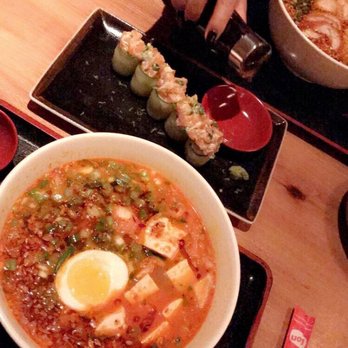 RAMEN-SAN - Kimchi & Fried Chicken with tofu and a molten egg.... so good - Ramen Near Me - Chicago, Illinois RAMEN-SAN - Kimchi & Fried Chicken with tofu and a molten egg.... so good - Ramen Near Me - Chicago, Illinois
