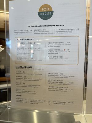 Menu photo 5 Sole Toscano Italian Cafe Irvine, CA