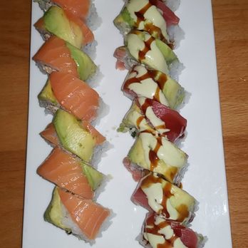 MoRi House - Left- cosmopolitan roll Right- hurricane roll - Sushi Bars Near Me - Suwanee, Georgia MoRi House - Left- cosmopolitan roll Right- hurricane roll - Sushi Bars Near Me - Suwanee, Georgia