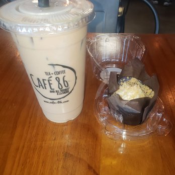 Cafe 86 - Salted caramel and ube muffin - Desserts Near Me - Union City, California