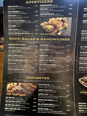 Menu photo 2 Saltgrass Steak House Amarillo, TX