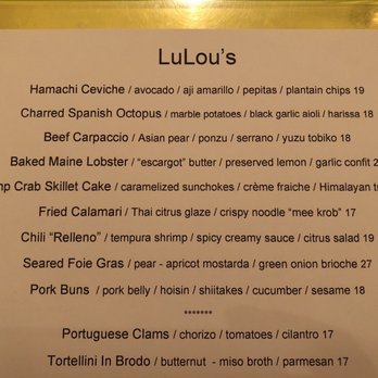 Lulou's Restaurant - Winter 2022 top of menu - American Near Me - Reno, Nevada Lulou's Restaurant - Winter 2022 top of menu - American Near Me - Reno, Nevada