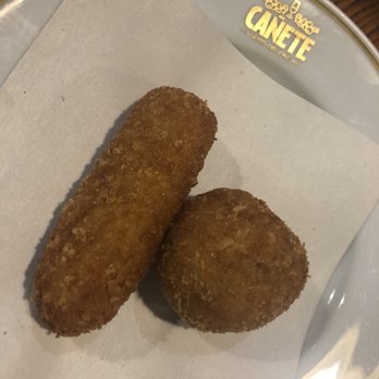 Cañete - Ham and lobster croquettes - Tapas/Small Plates Near Me - Barcelona, B Cañete - Ham and lobster croquettes - Tapas/Small Plates Near Me - Barcelona, B
