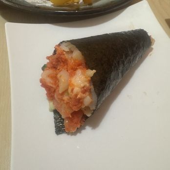 AV Sushi & More - Spicy Scallops Hand Roll - Sushi Bars Near Me - Palmdale, California AV Sushi & More - Spicy Scallops Hand Roll - Sushi Bars Near Me - Palmdale, California