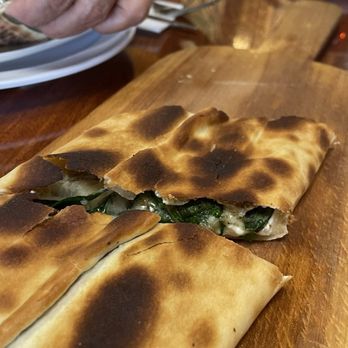 Koftegi - Cheese and Spinach Flatbread - Mediterranean Near Me - Anaheim, California Koftegi - Cheese and Spinach Flatbread - Mediterranean Near Me - Anaheim, California