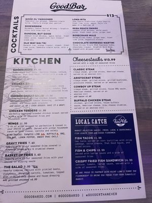 Menu photo 5 Goodbar San Diego, CA