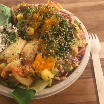 Poke Parlor - giant bowl of everything and it is just a medium size only - Poke Near Me - Berkeley, California Poke Parlor - giant bowl of everything and it is just a medium size only - Poke Near Me - Berkeley, California