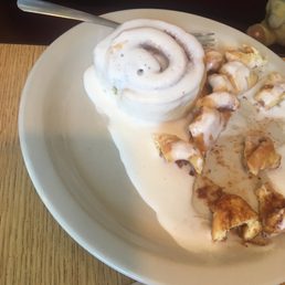 Stopped with kids on a Sun morning. Service was crazy slow but food was good. Server was friendly & apologized but so much waiting w/kids. Stopped with kids on a Sun morning. Service was crazy slow but food was good. Server was friendly & apologized but so much waiting w/kids.