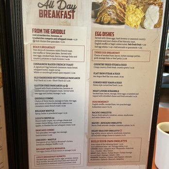Lulu's Restaurant - Menu 2/14/22 - American Near Me - Van Nuys, California