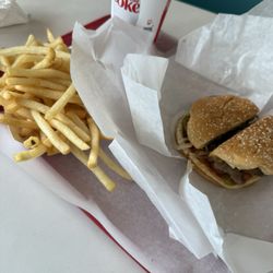 Andy's Grille & Frozen Custard - "Cheese burger meal"