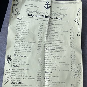 Barbara's Fishtrap - 8.2.2025 takeout menu - Seafood Near Me - Half Moon Bay, California Barbara's Fishtrap - 8.2.2025 takeout menu - Seafood Near Me - Half Moon Bay, California