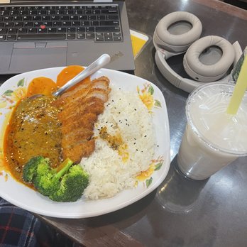 Scarlet Bowls - Curry pork cutlet rice Coconut milk tea - Chinese Near Me - New Brunswick, New Jersey Scarlet Bowls - Curry pork cutlet rice Coconut milk tea - Chinese Near Me - New Brunswick, New Jersey