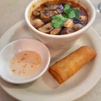 Thai Gourmet - Spring roll and tom yum soup that comes with lunch! - Thai Near Me - Pittsburgh, Pennsylvania Thai Gourmet - Spring roll and tom yum soup that comes with lunch! - Thai Near Me - Pittsburgh, Pennsylvania