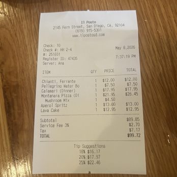 IL  Posto - Italian Near Me - San Diego, California