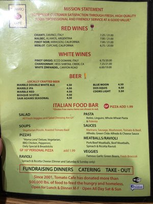 Menu photo 6 Tomato Cafe Albuquerque, NM