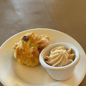 Thyme - Fresh scone with cinnamon butter. - New American Near Me - Roslyn, New York